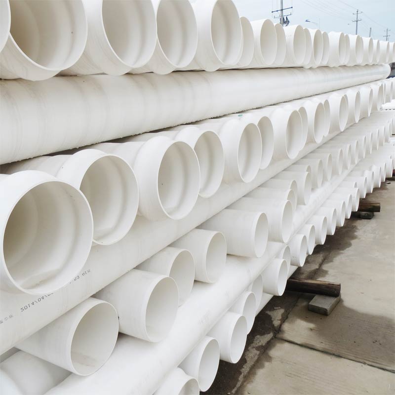 PVC-U扩口管PVC给水管160厂家直销PVC平扩给水管道出厂价